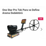 One Star Tek Para ve Define Arama Dedektörü