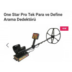 One Star Tek Para ve Define Arama Dedektörü